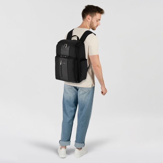 Piquadro Zaino da viaggio breve in pelle 43 cm scomparto per laptop