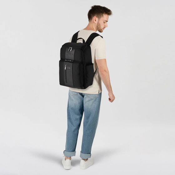 Piquadro Zaino da viaggio breve in pelle 43 cm scomparto per laptop