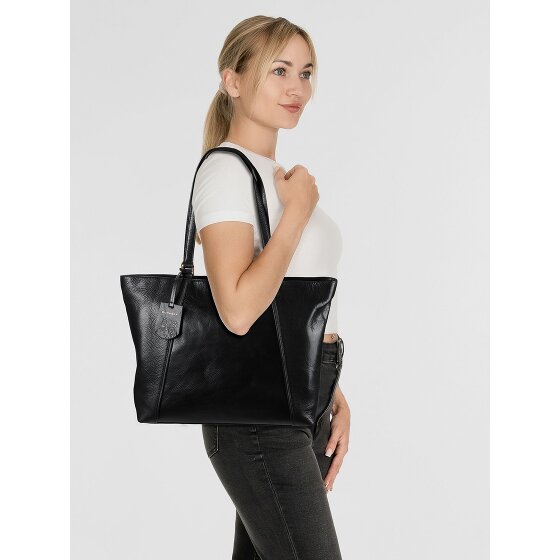 Burkely Fine Florence Borsa shopper Vera Pelle 37 cm Vano porta PC