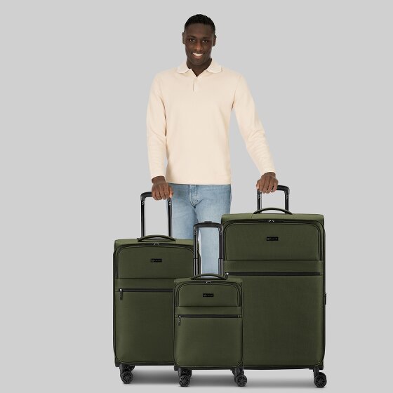 bugatti Valencia Soft 4 ruote Set di valigie 3 pezzi con piega di espansione bugatti Valencia Soft 4 ruote Set di valigie 3 pezzi con piega di espansione