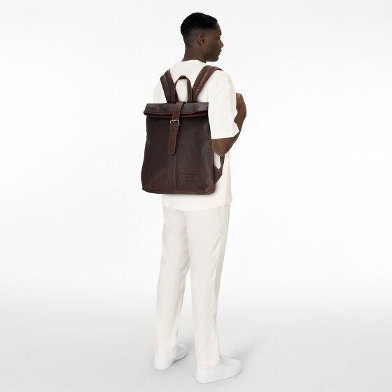 Jack Kinsky Porto Zaino da giorno Pelle 37 cm Scomparto per laptop