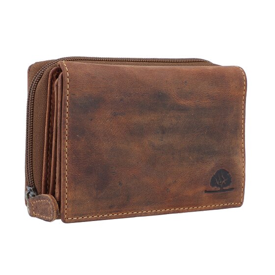 Greenburry Portafoglio vintage RFID in pelle 14 cm