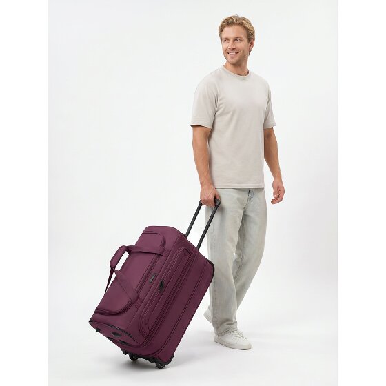 Redolz Duffle Essentials Borsa da viaggio a 2 ruote 55 cm M con patta di espansione