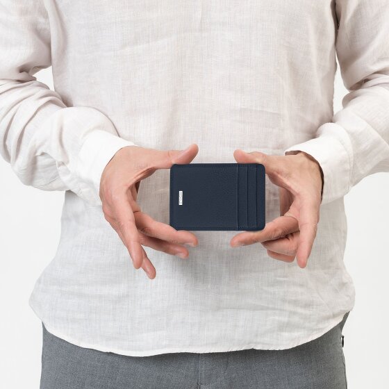 Redolz Porta carte di credito RFID in pelle Essentials da 7 cm con fermasoldi