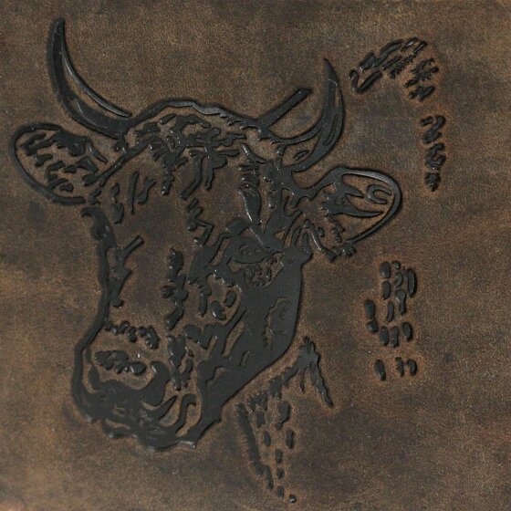 Greenburry Portafoglio vintage in pelle 12,5 cm