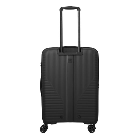 Travelite Air Stripe 4 ruote Carrello M 66 cm con piega di espansione