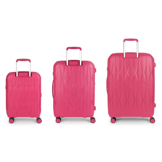 Gabol Infinity 4 ruote Set di valigie 3 pezzi con piega di espansione