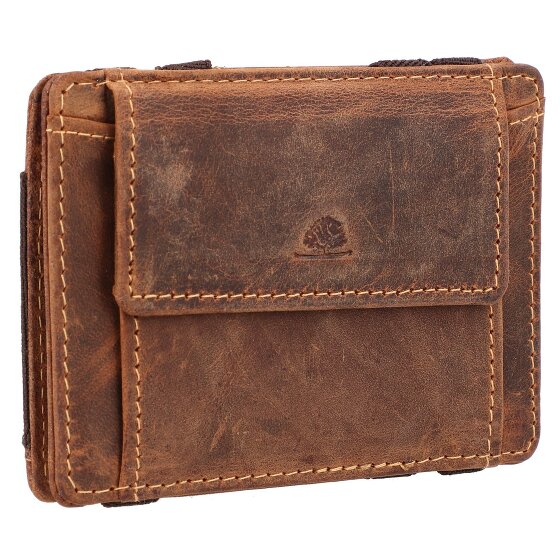 Greenburry Portafoglio magico vintage RFID in pelle 10 cm