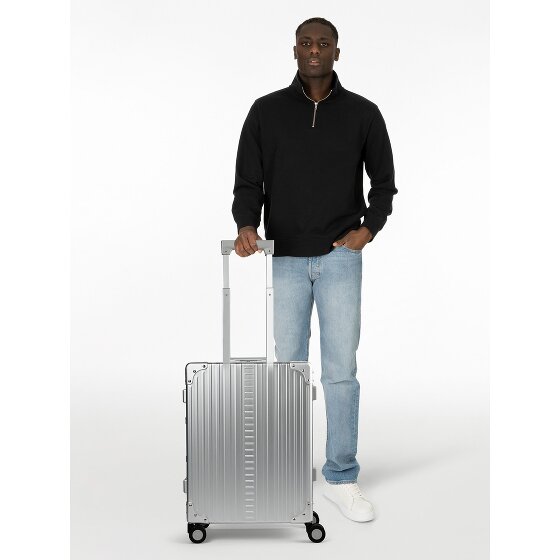 Aleon Trolley cabina Traveler Domestic a 4 ruote in Alluminio, 55 cm