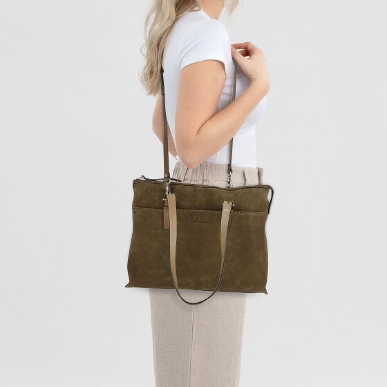 Castelijn & Beerens Nubuck Borsa a tracolla Pelle 40 cm Scomparto per laptop