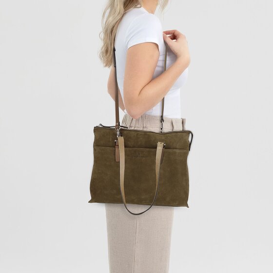 Castelijn & Beerens Nubuck Borsa a tracolla Pelle 40 cm Scomparto per laptop Castelijn & Beerens Nubuck Borsa a tracolla Pelle 40 cm Scomparto per laptop