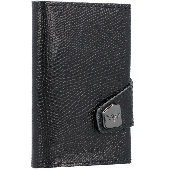 Tru Virtu Custodia per carte di credito RFID in pelle 6,5 cm