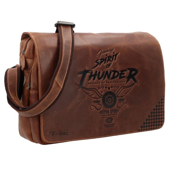 Greenburry Racing Collection Atlanta Cartella Messenger Pelle 36 cm