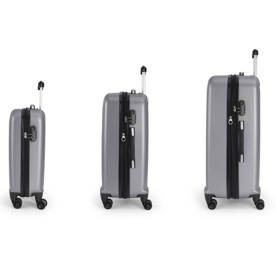 Gabol Alabama 4 Roll Suitcase Set 3pcs.