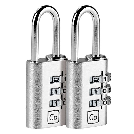 Go Travel Set di serrature a combinazione 2 pezzi.