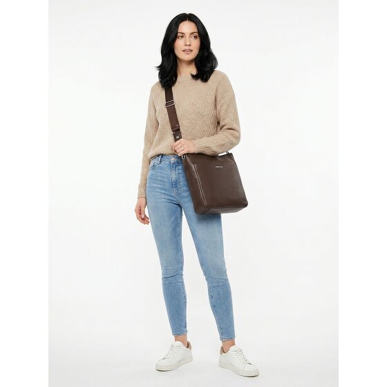 Mandarina Duck Mellow Leather Borsa a tracolla Vera Pelle 30 cm