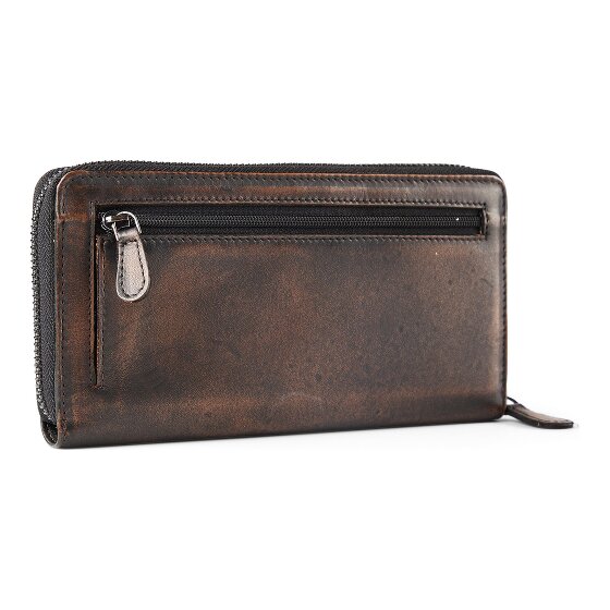 Greenburry Destressed Portafoglio Protezione RFID Pelle 19 cm