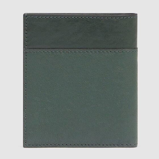 Piquadro Black Square Custodia per carta di credito Protezione RFID Vera Pelle 9 cm