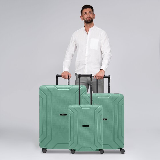Redolz Set di valigie Essentials 15 a 4 ruote 3 pezzi con chiusura a tre punti
