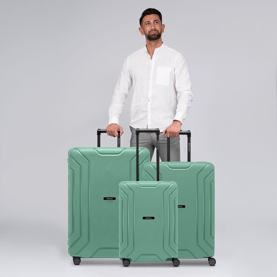 Redolz Set di valigie Essentials 15 a 4 ruote 3 pezzi con chiusura a tre punti
