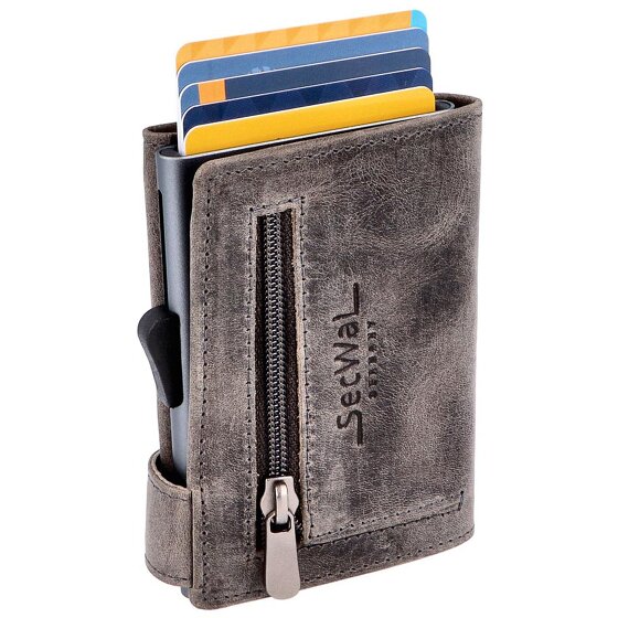 SecWal Custodia per carte di credito Portafoglio RFID in pelle 9 cm