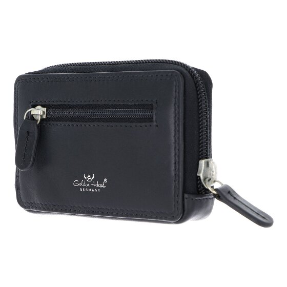 Golden Head Polo Portafoglio chiave Vera Pelle 11 cm