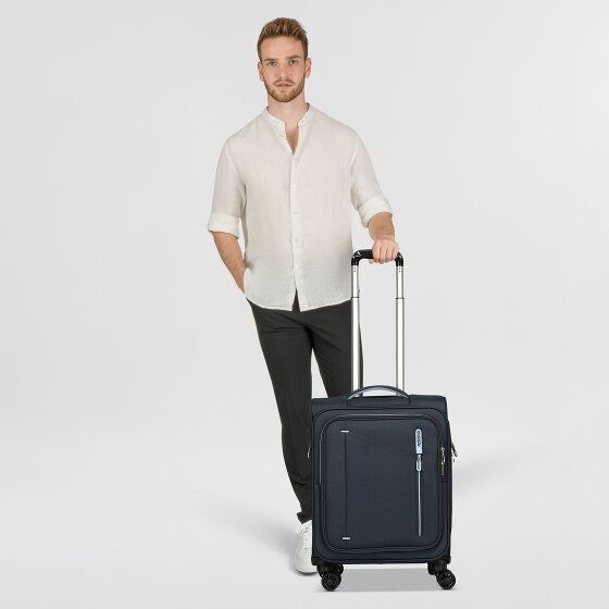 American Tourister Cloudrider 4 ruote Carrello della cabina S 55 cm con piega di espansione