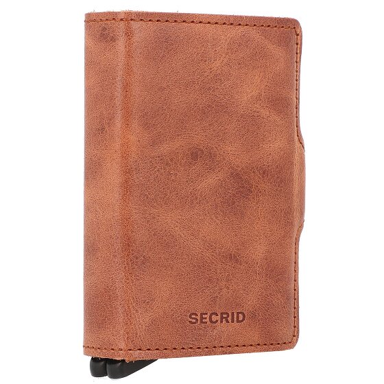 Secrid Twinwallet Porta carte di credito vintage RFID in pelle 6,5 cm