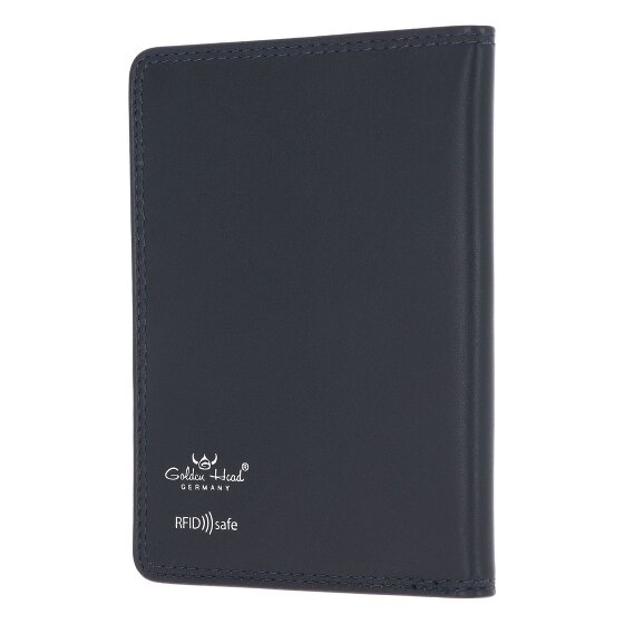 Golden Head Polo Identity Card Case RFID in pelle 9 cm