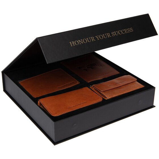 The Chesterfield Brand Set regalo portafoglio 4 pezzi in pelle 12 cm