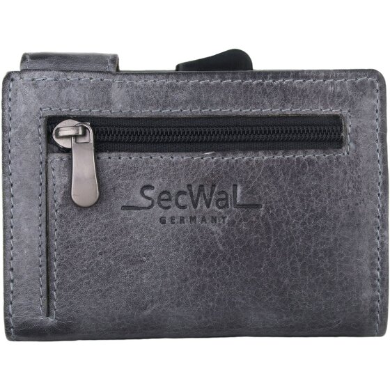 SecWal SecWal 1 Custodia per carte di credito Portafoglio RFID in pelle 9 cm