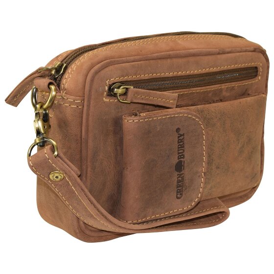 Greenburry Borsa da uomo vintage in pelle 22 cm