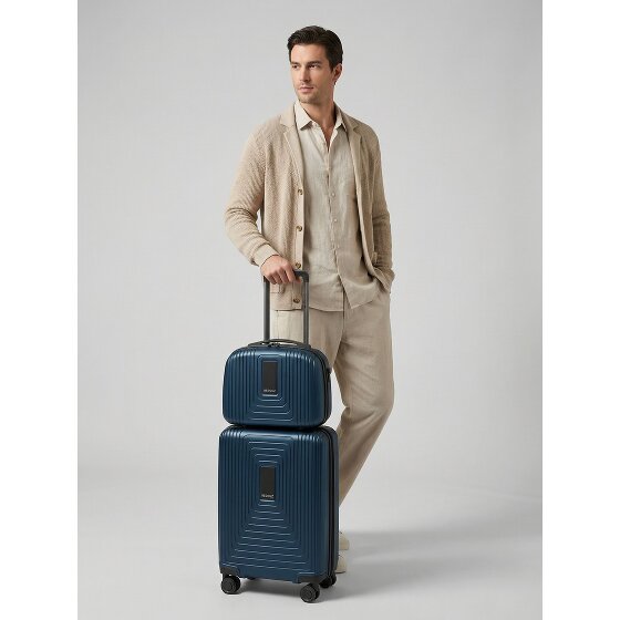 Redolz Set di valigie Essentials 14 2 pezzi trolley da cabina con piega elastica e beauty case