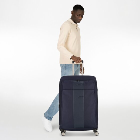 Piquadro Brief 4 ruote Carrello 78 cm con piega di espansione