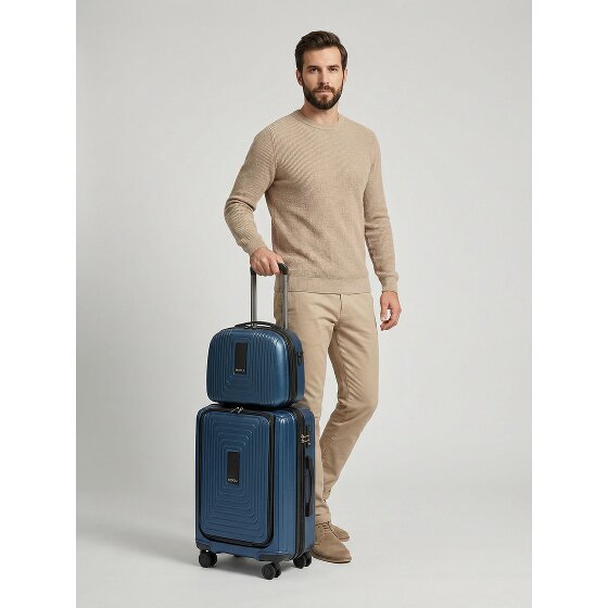 Redolz Set di valigie Essentials 14 2 pezzi trolley da cabina con piega elastica + beauty case