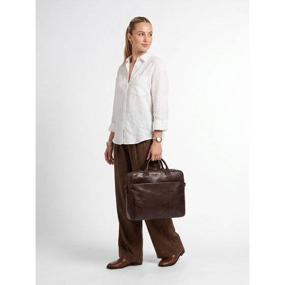 Jost Glasgow Valigetta Vera Pelle 37 cm Vano porta PC
