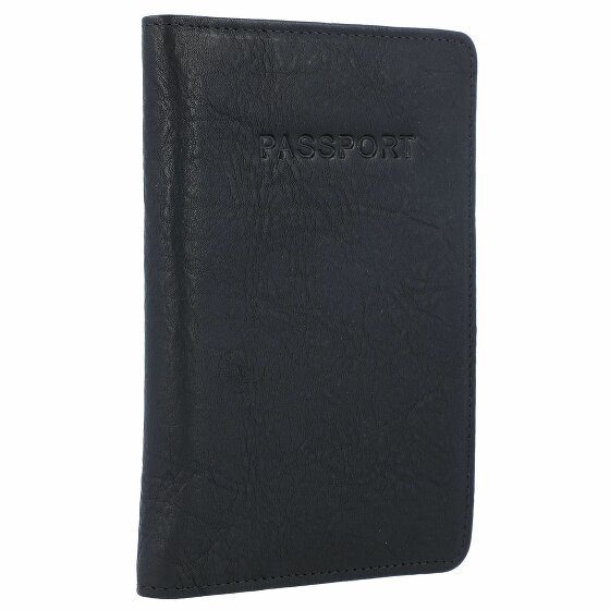 Burkely Custodia per passaporto RFID in pelle antica Avery 10 cm