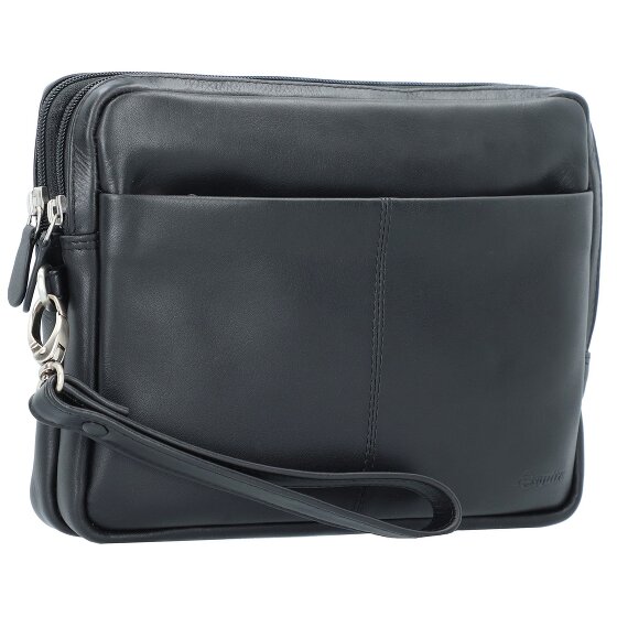 Esquire Borsa da polso in pelle Oxford da 25 cm