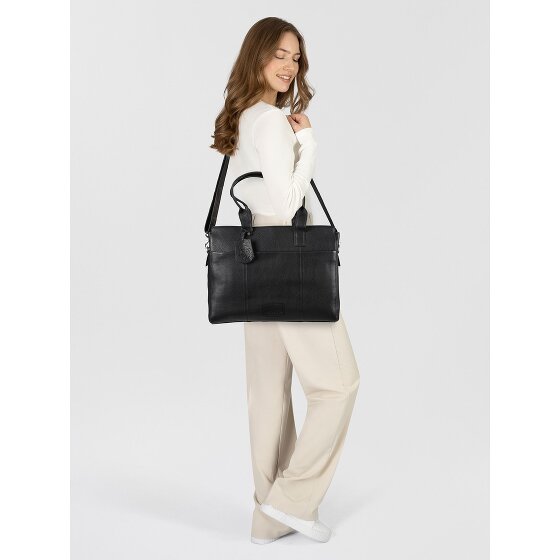 Burkely Soft Skylar Borsa shopper Vera Pelle 40 cm Vano porta PC