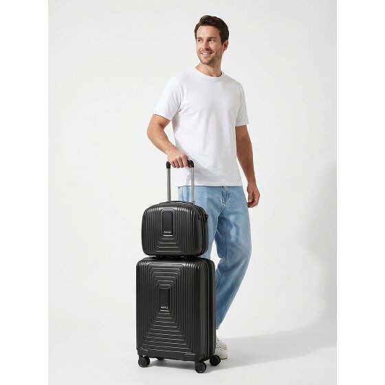 Redolz Set di valigie Essentials 14 2 pezzi trolley da cabina con piega elastica e beauty case