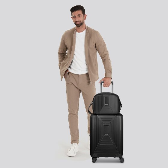 Redolz Set di valigie Essentials 14 2 pezzi trolley da cabina con piega elastica e beauty case