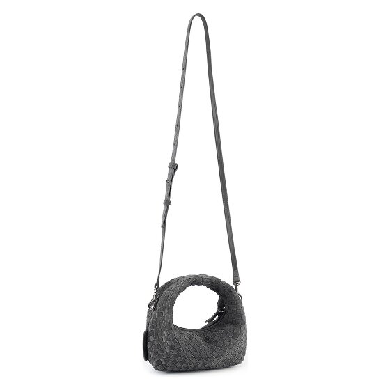 LES VISIONNAIRES Greta Micro weave Borsetta Vera Pelle 20 cm