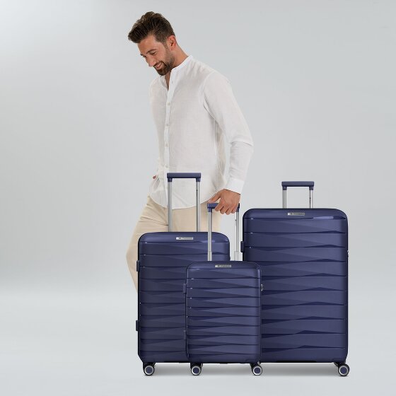 Franky London 4 ruote Set di valigie 3 pezzi con piega di espansione