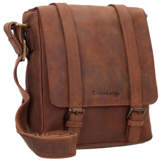 Greenland Nature Montenegro Borsa a tracolla RFID in pelle 23 cm