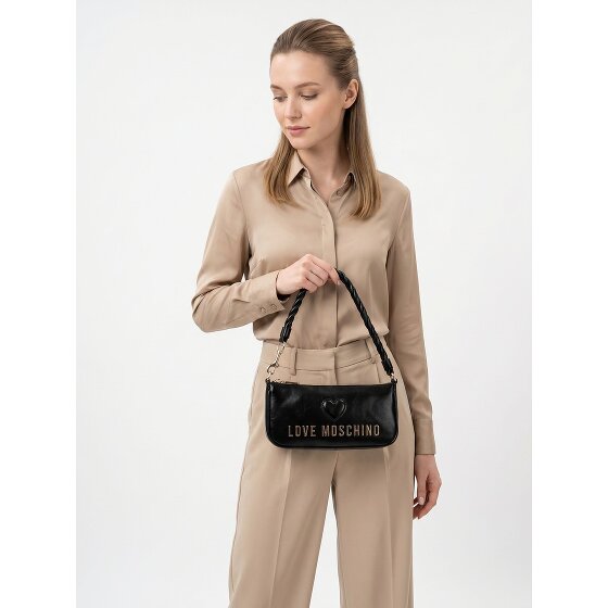 Love Moschino Cipria Borsa a spalla Vera Pelle 25 cm
