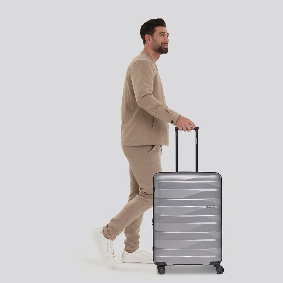 Bergpfeil Trolley da viaggio a 4 ruote M 66 cm con piega ad espansione