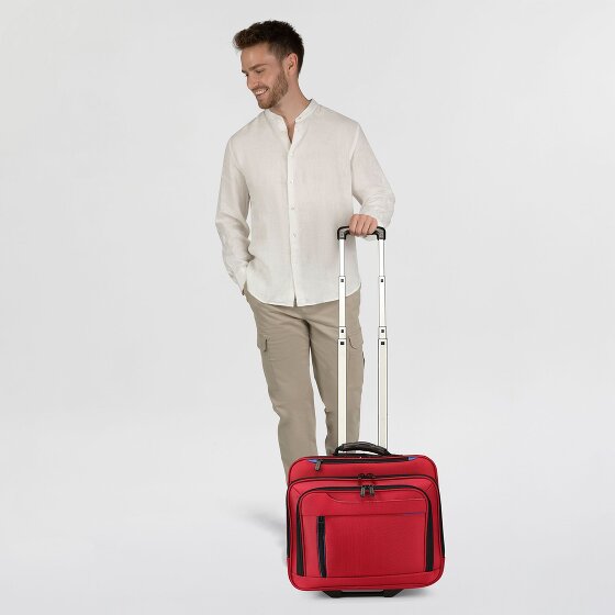 Dermata 2 ruote Trolley business 38 cm Vano porta PC