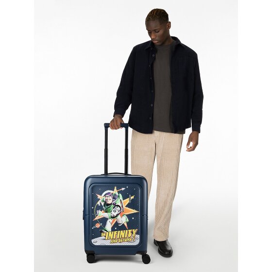 American Tourister Dashpop Disney 4 ruote Carrello della cabina 55 cm con piega di espansione