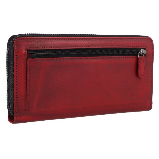 Greenburry Destressed Portafoglio Protezione RFID Pelle 19 cm