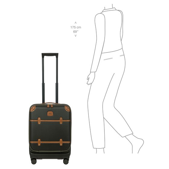 Bric's Bellagio 4 ruote Carrello della cabina 55 cm con piega di espansione